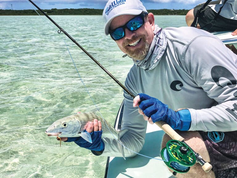 Bonefish caught on the flats