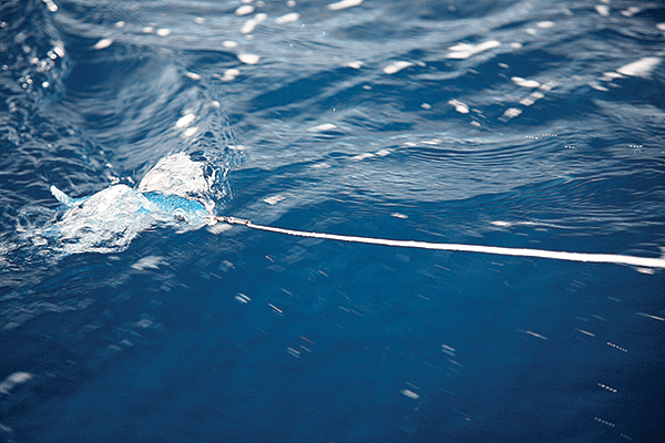 kite-fishing with cable