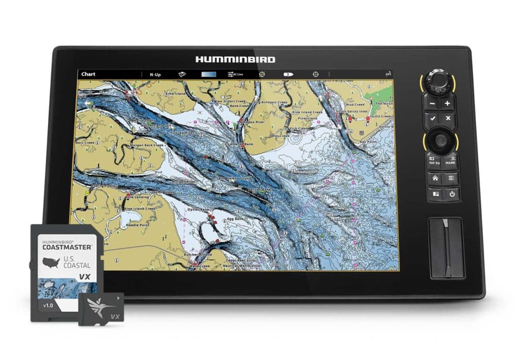 Humminbird CoastMaster Charts on display