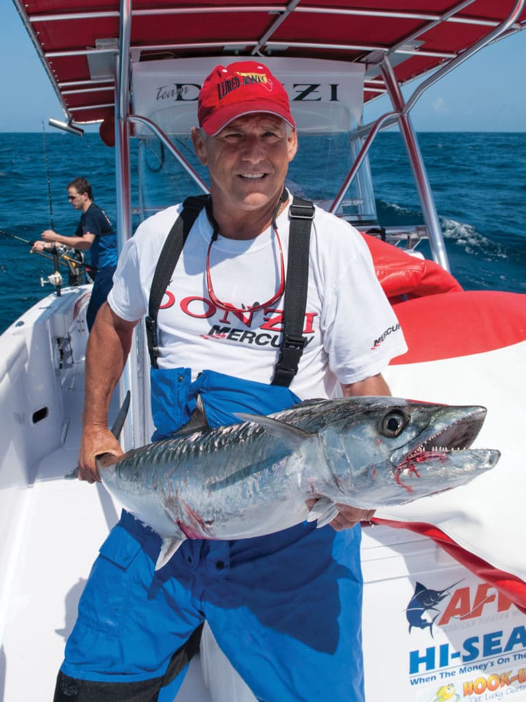 Beware the toothy front end of a big king mackerel
