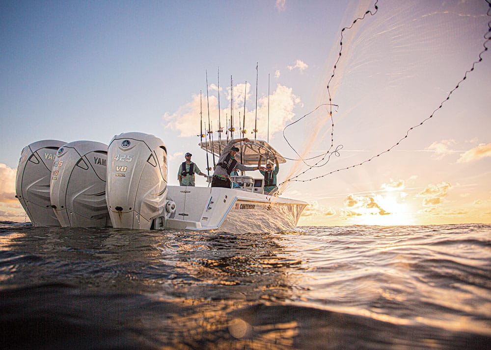 Offshore fishing boat