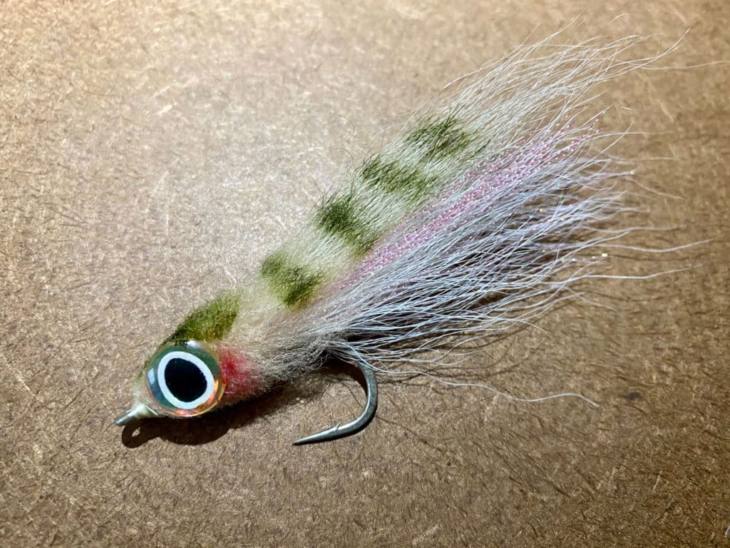 Large eyes are a staple on flies imitating mullet