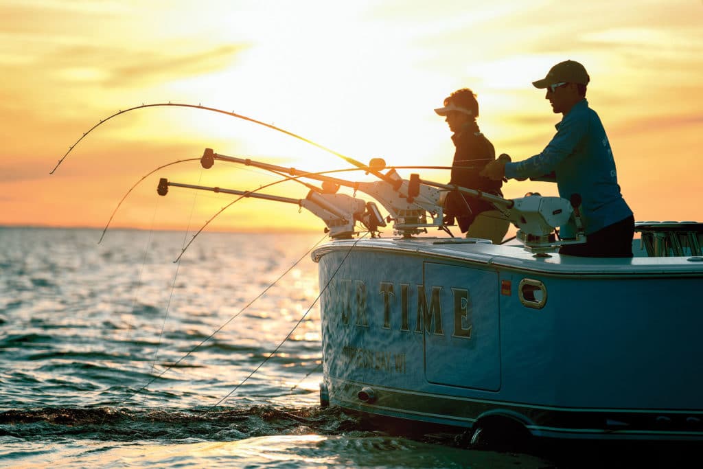 Fishing using downriggers