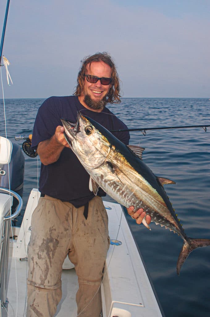 Light-tackle fly fishing for tuna