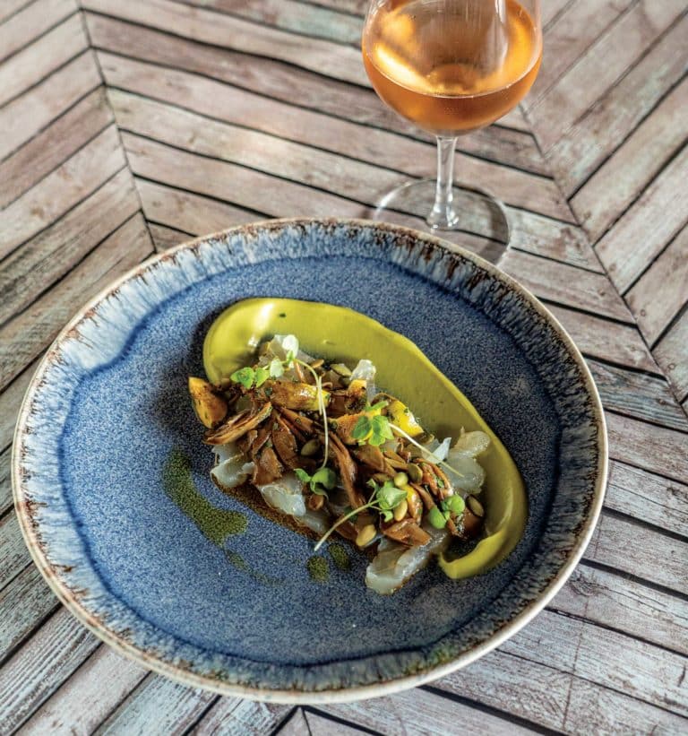 Tripletail on plate