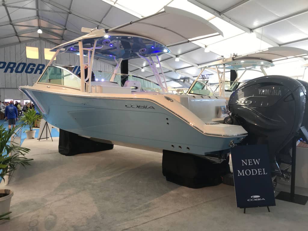Cobia 330 DC on display in Miami
