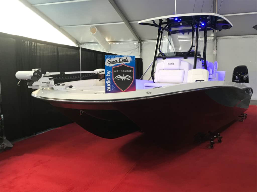 Sea Cat 26 Hybrid in the tent