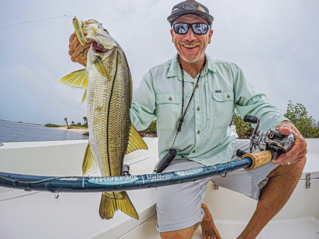 Snook caught using a baitcaster