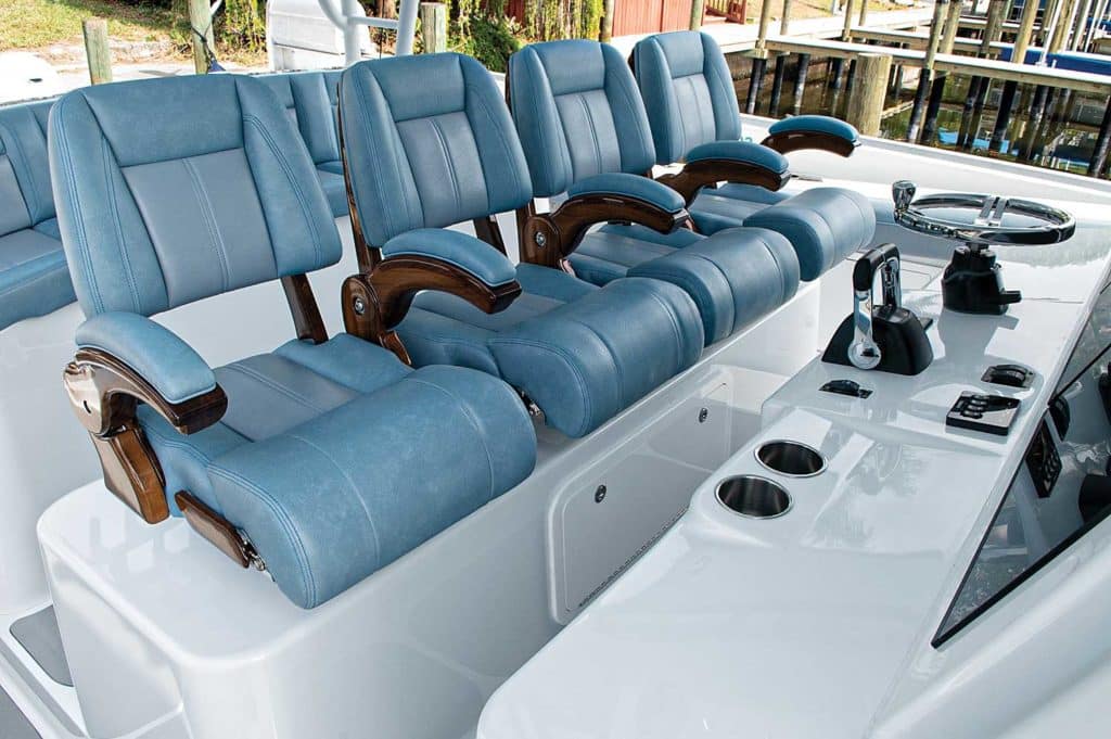 Yellowfin 54 Offshore helm seats