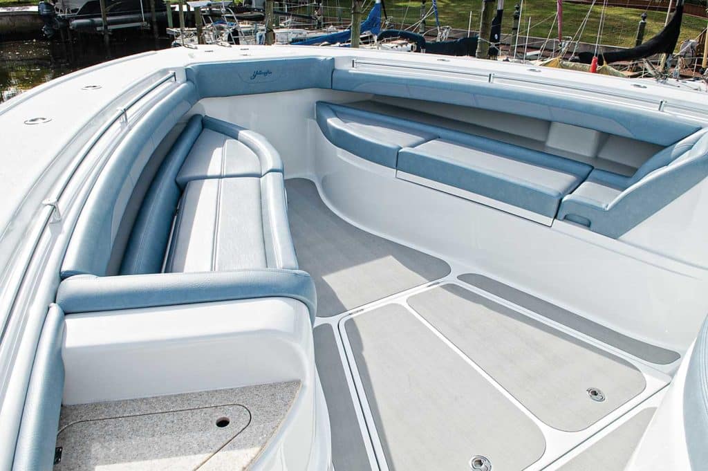 Yellowfin 54 Offshore bow seating