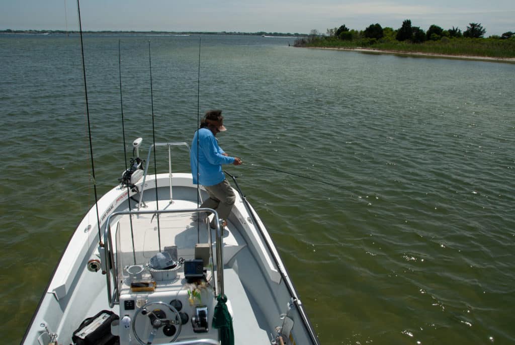 Fishing mud flats