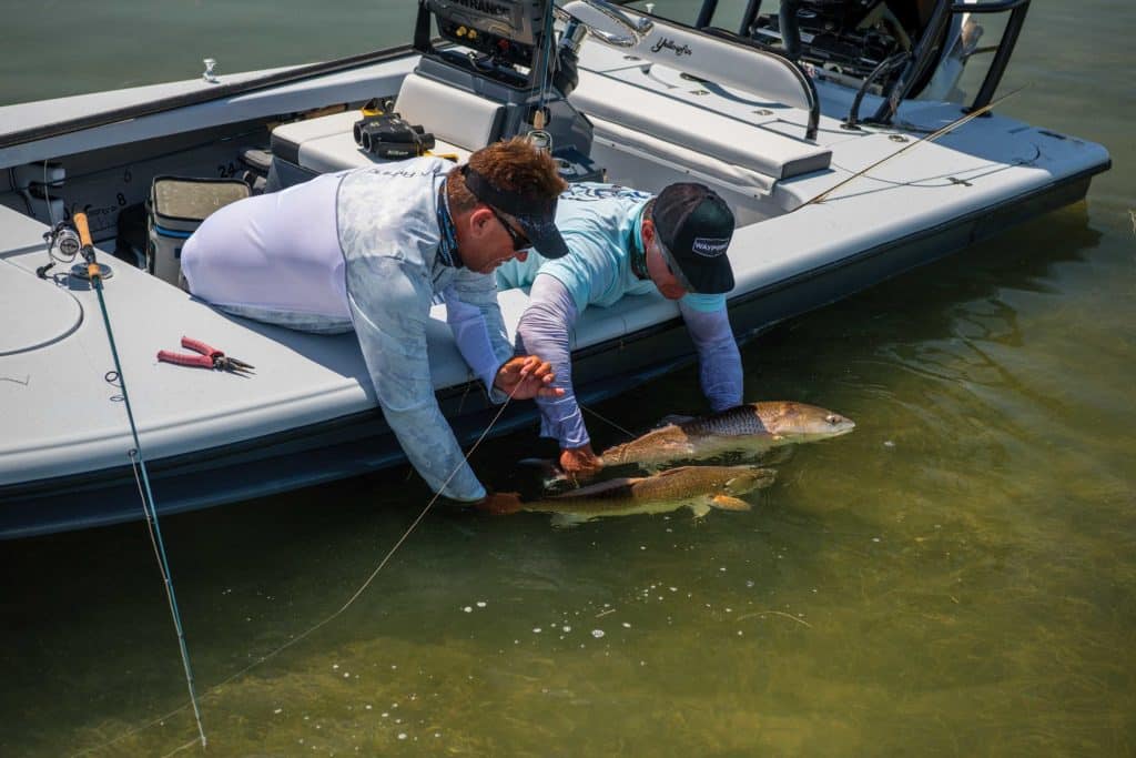 Targeting a school of redfish