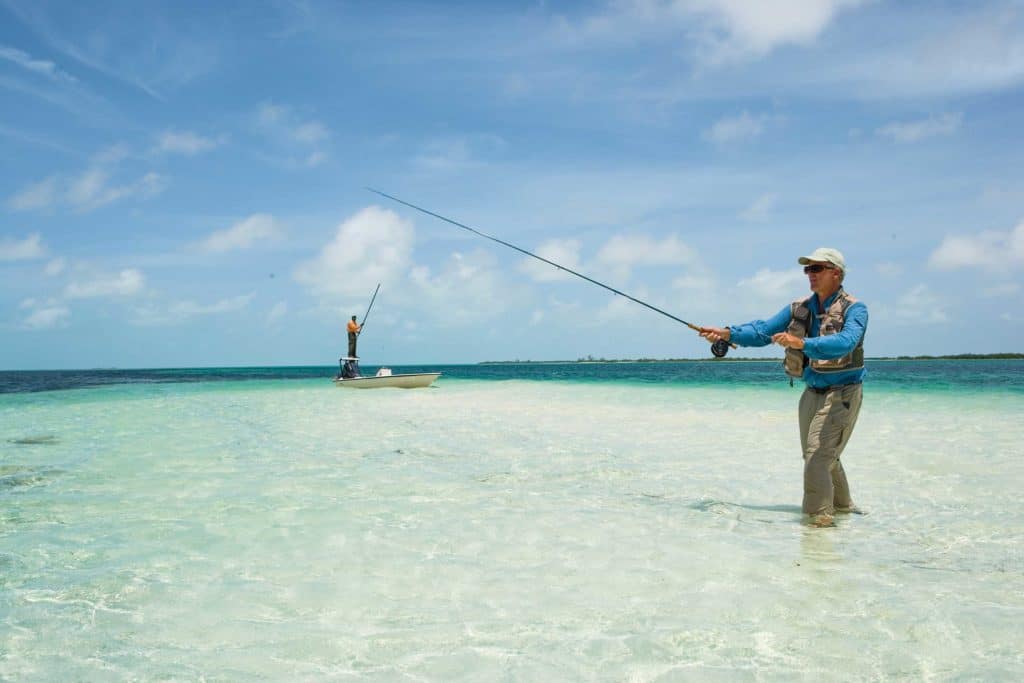 Flats fishing in Andros