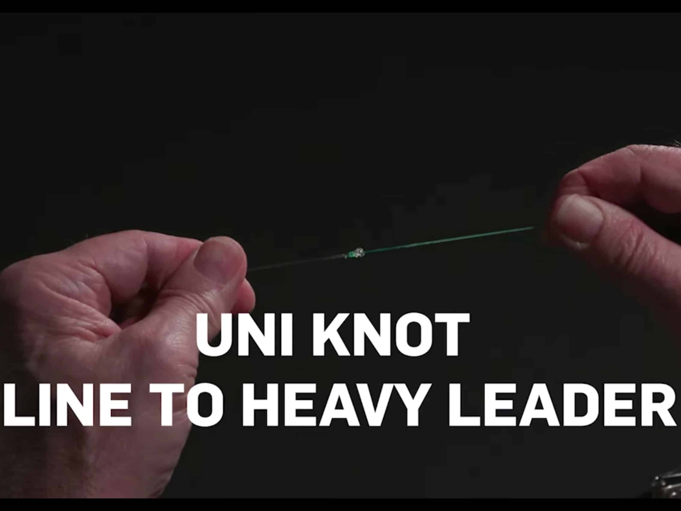 How to Tie a Uni-Knot Joining Line to Heavy Leader