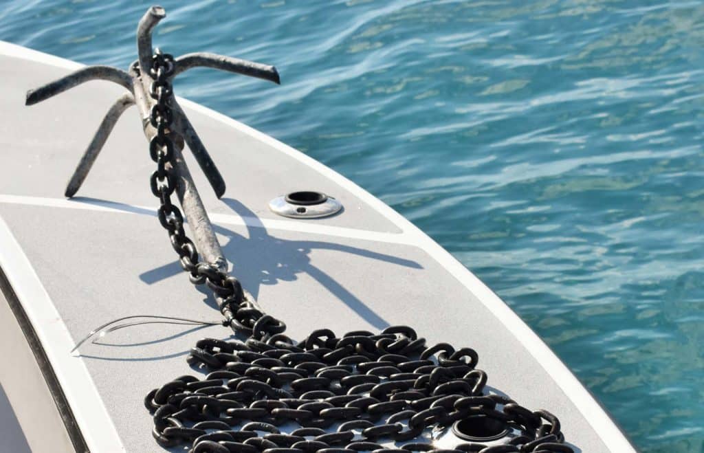 Anchor with long chain
