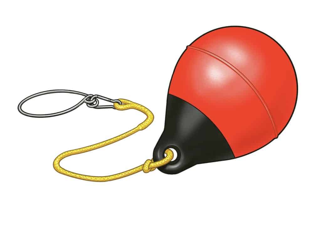 An anchor-release buoy makes it easier to get situated