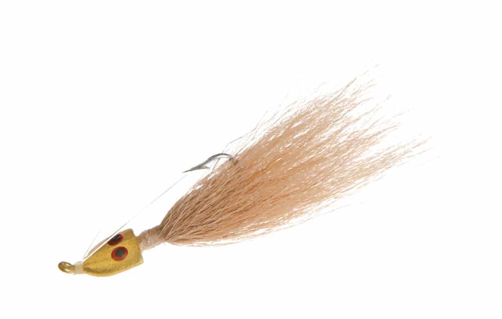 Bucktail jigs are good for targeting bonefish