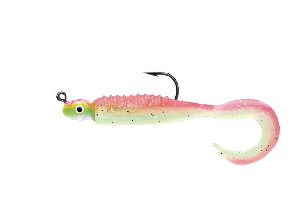 A light jig head with a grub