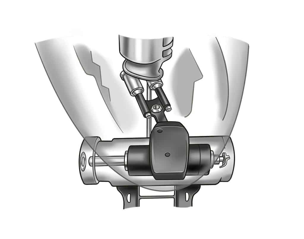 The electric steering system doesn't require a pump or hoses