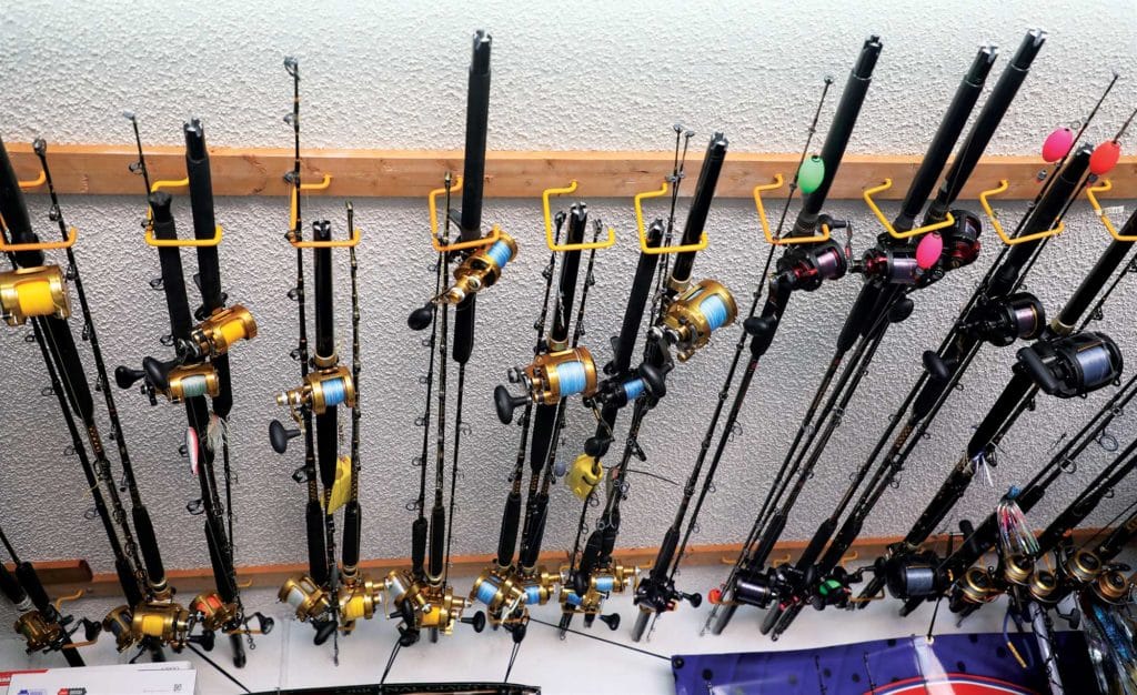 Rods stored together