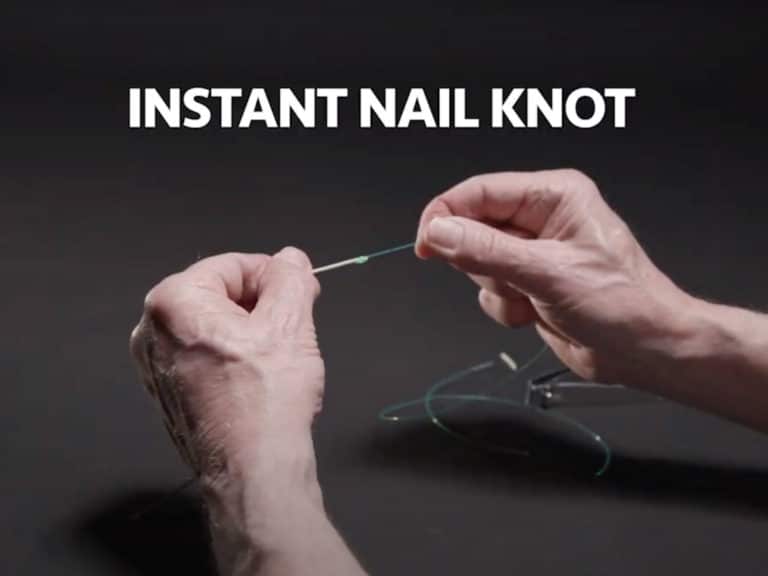 Instant nail knot for fly fishing