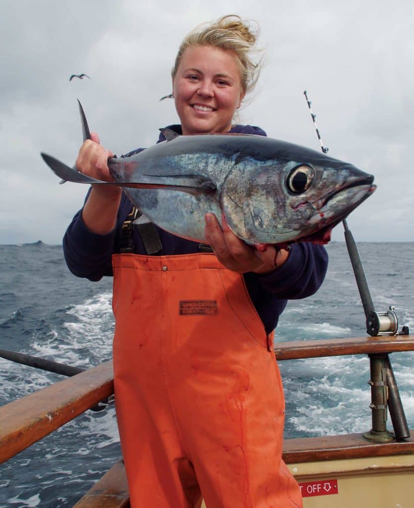 Large albacore tuna caught in the Pacific Northwest