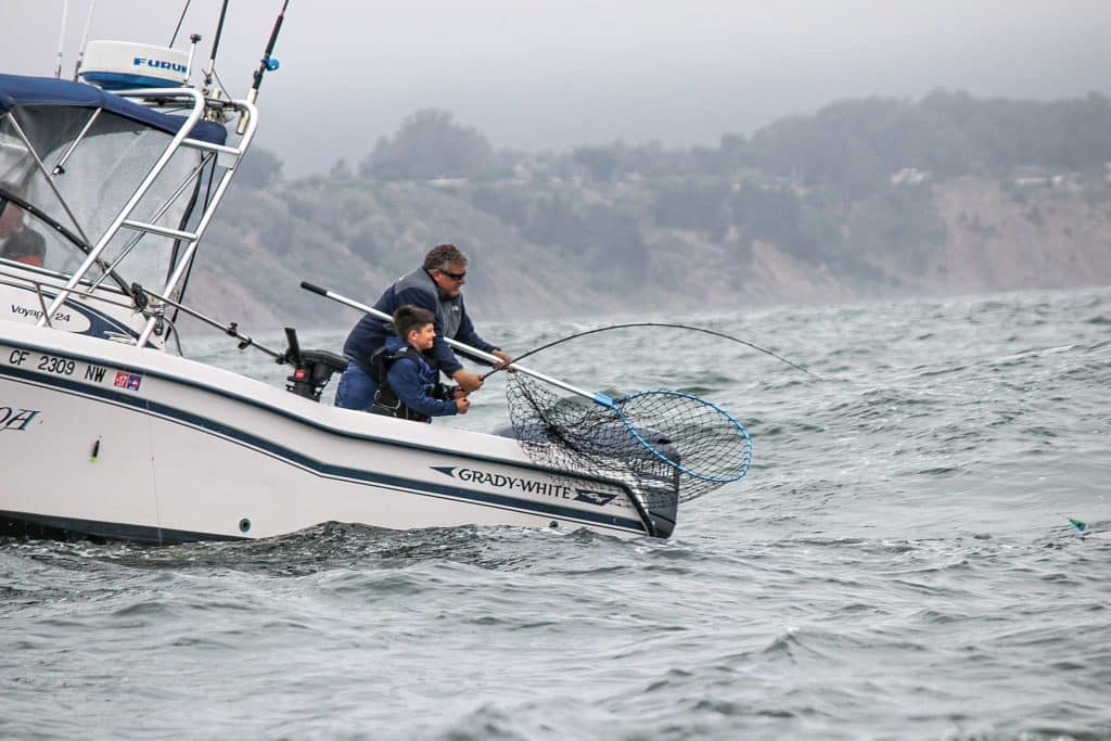 Using downriggers to target salmon