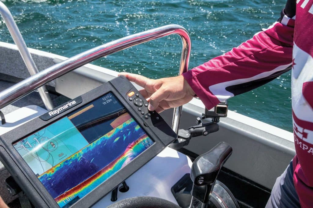 Raymarine Element on a fishing boat