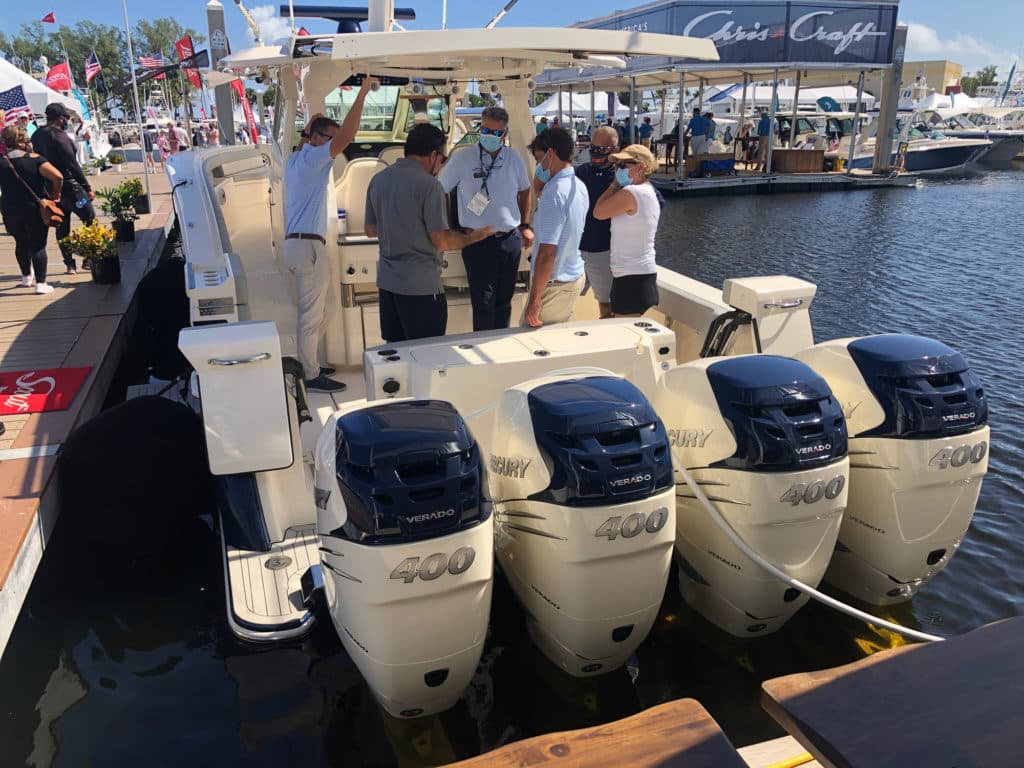 Scout 425 LXF quad outboards