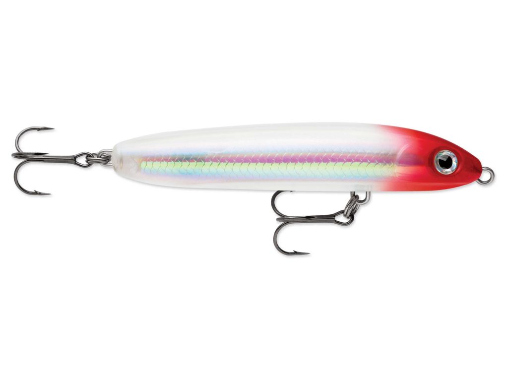 Rapala topwater lure in classic red and white