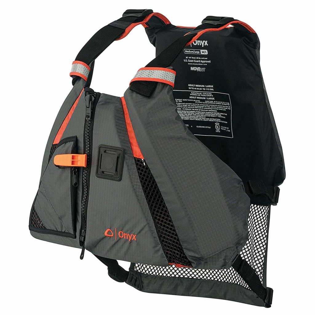 ONYX MoveVent Dynamic Paddle Sports Life Vest, Orange, X-Small/Small