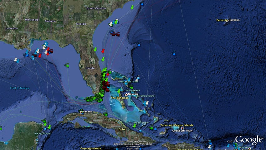 TBF tracking map