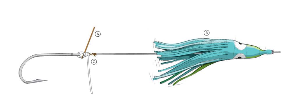 How to Rig Weedless Ballyhoo for Trolling