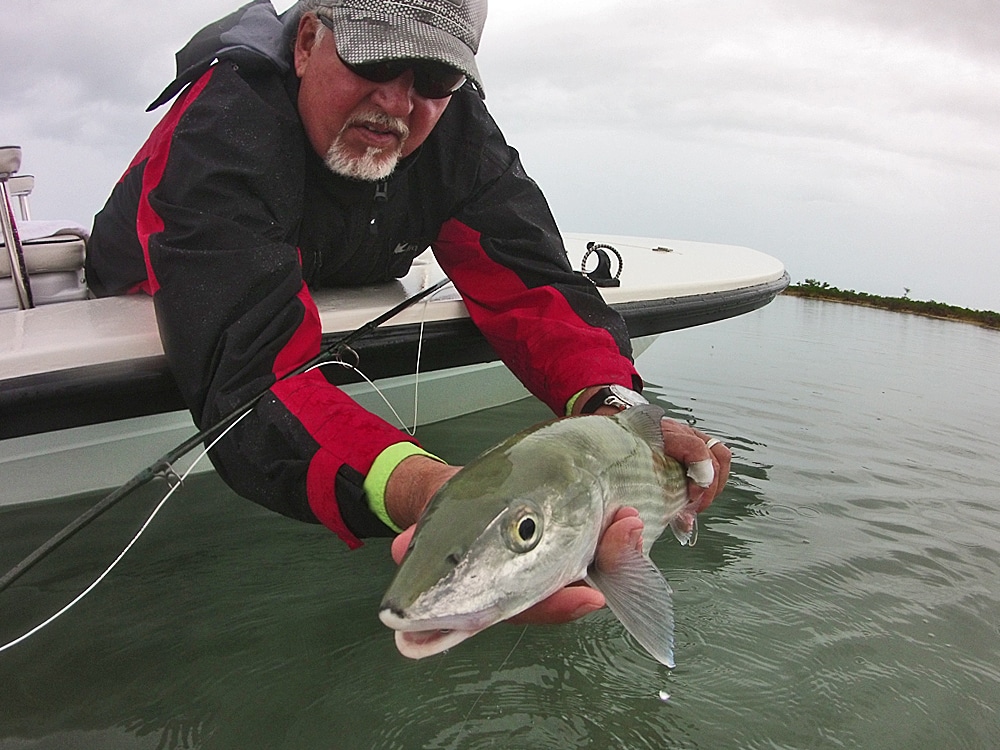 Alex Suescun with an Abaco bonefish