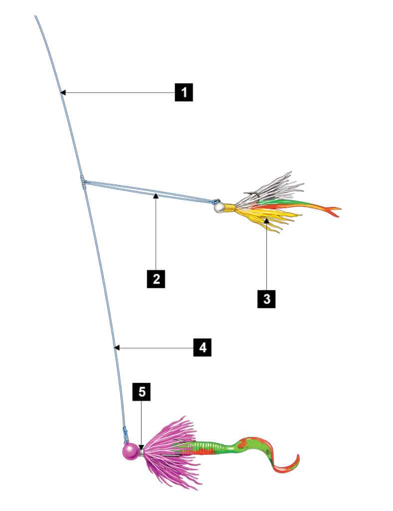 Bucktail-And-Teaser Rig