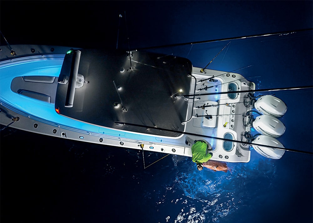 Awesome Underwater Lights on Large Center Console