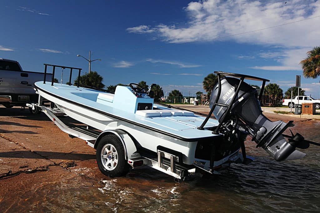 Chittum Islamorada 18 Legacy launching at the ramp