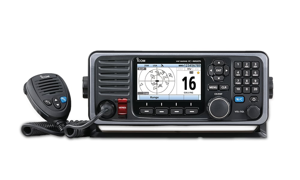 Icom M605 VHF with Color Display