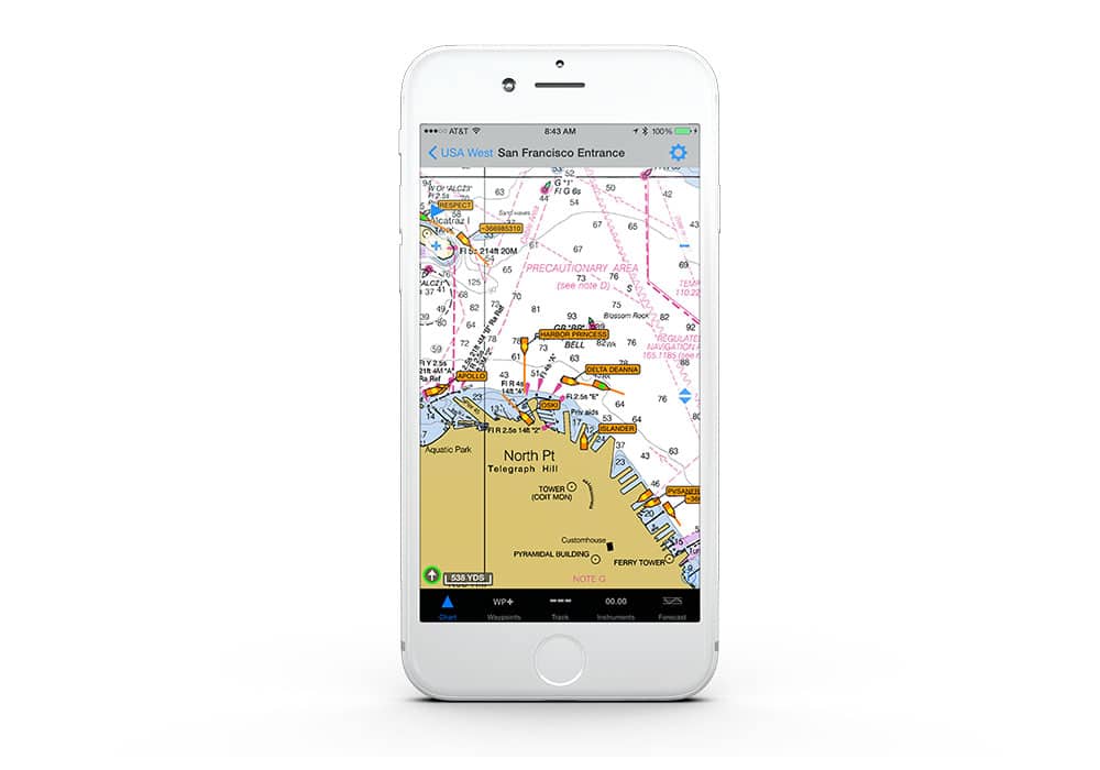 iNavX marine navigation app
