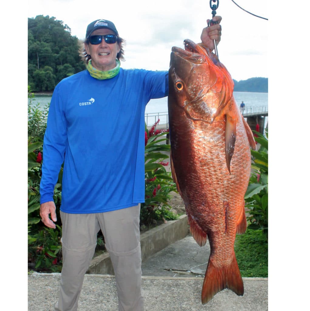 Raleigh Werking, and Cubera snapper, Tropic Star Lodge,Panama