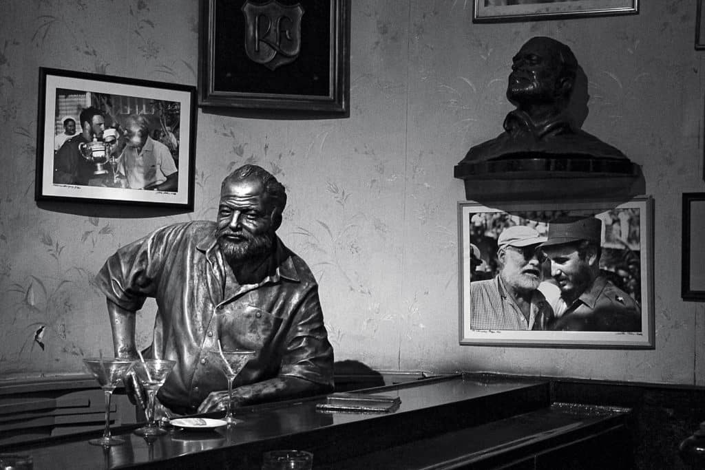 Hemingway statue in Cuba