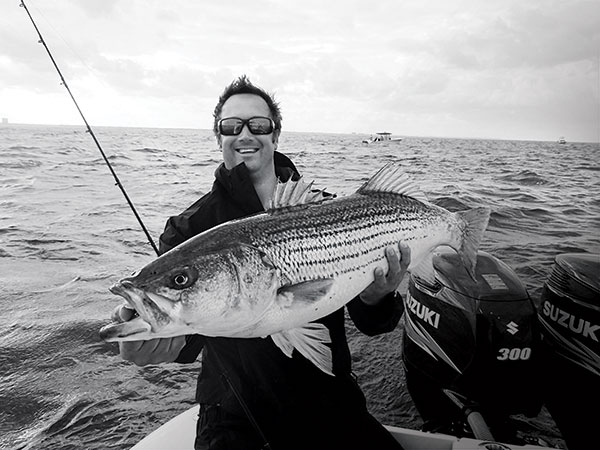 Fishing for Striped Bass and Bluefish Off New Jersey