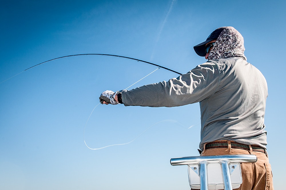 Clearing the fly line properly is essential for preventing costly snags.