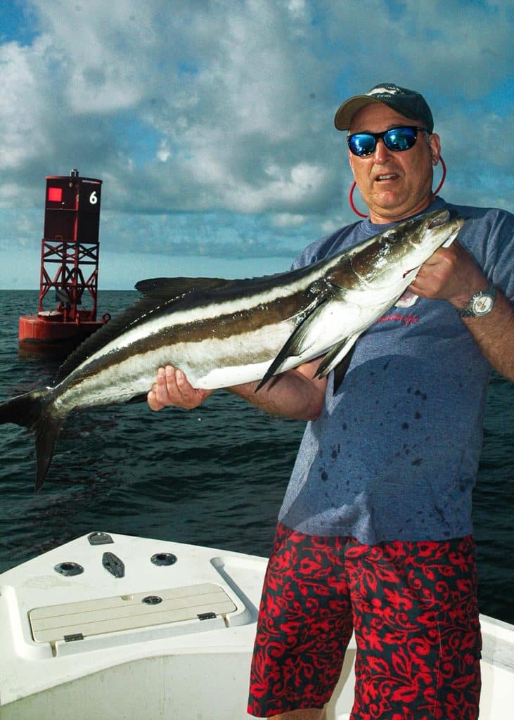 Cobia caught near channel marker