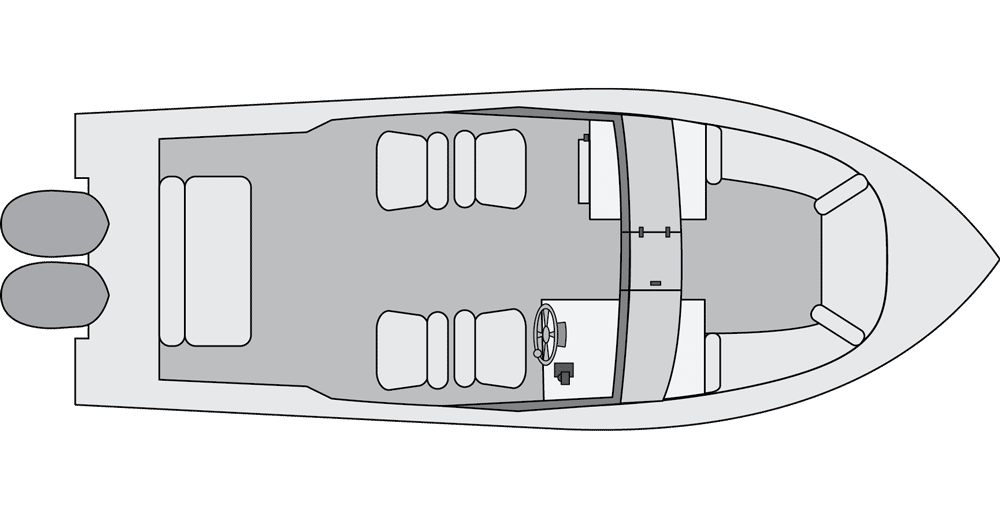 dual-console fishing boat