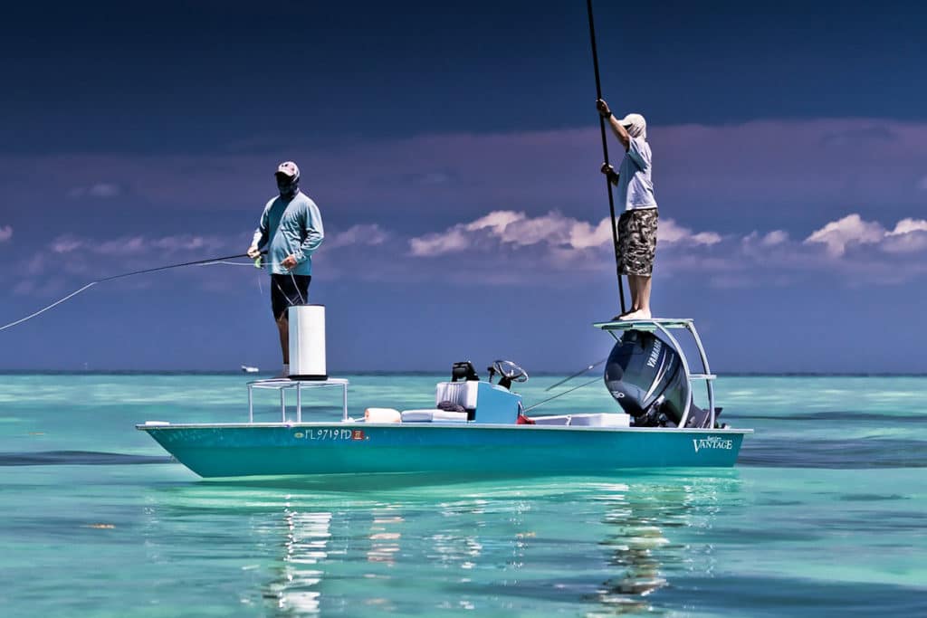 East Cape Vantage fishing the flats