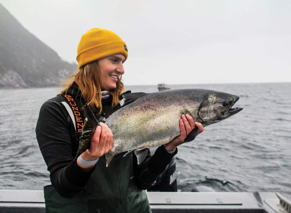 Nice salmon caught along the coast