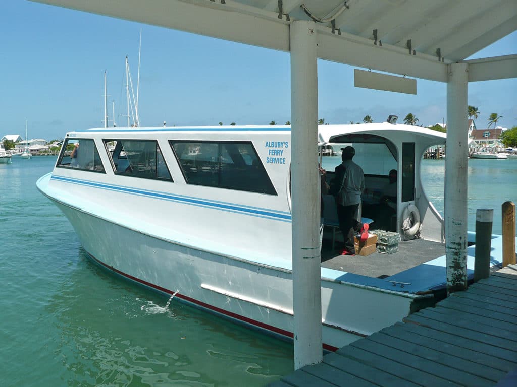 The Albury Ferry provides transfers from Marsh Harbor in Abaco to Hopetown in Elbow Cay several times a day.