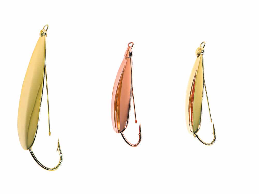 Sidewinder Spoon 1/3oz Gold Fishing Lure — Bigger Fishing