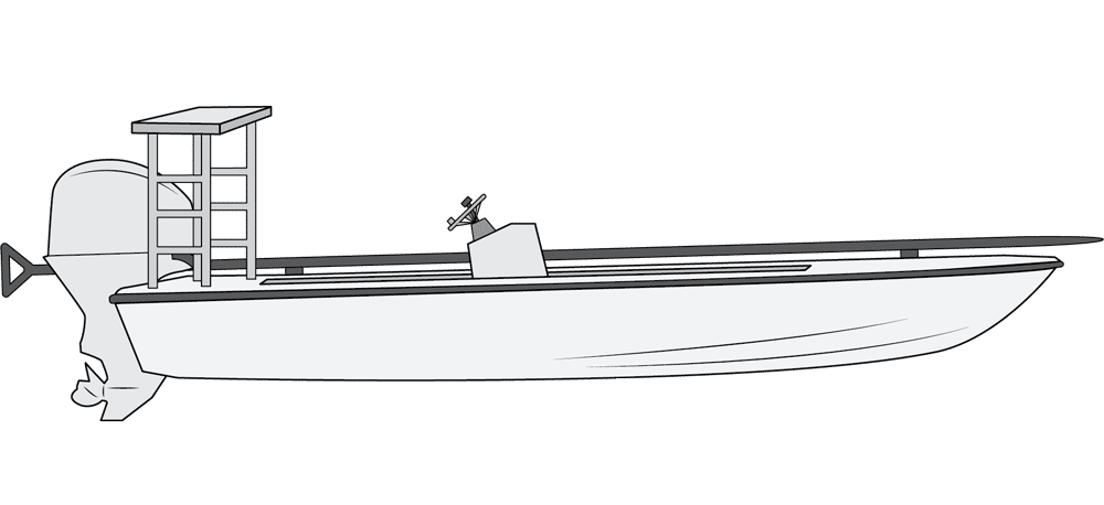 flats skiff fishing boat